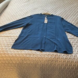 Blue Button-Up Shirt
